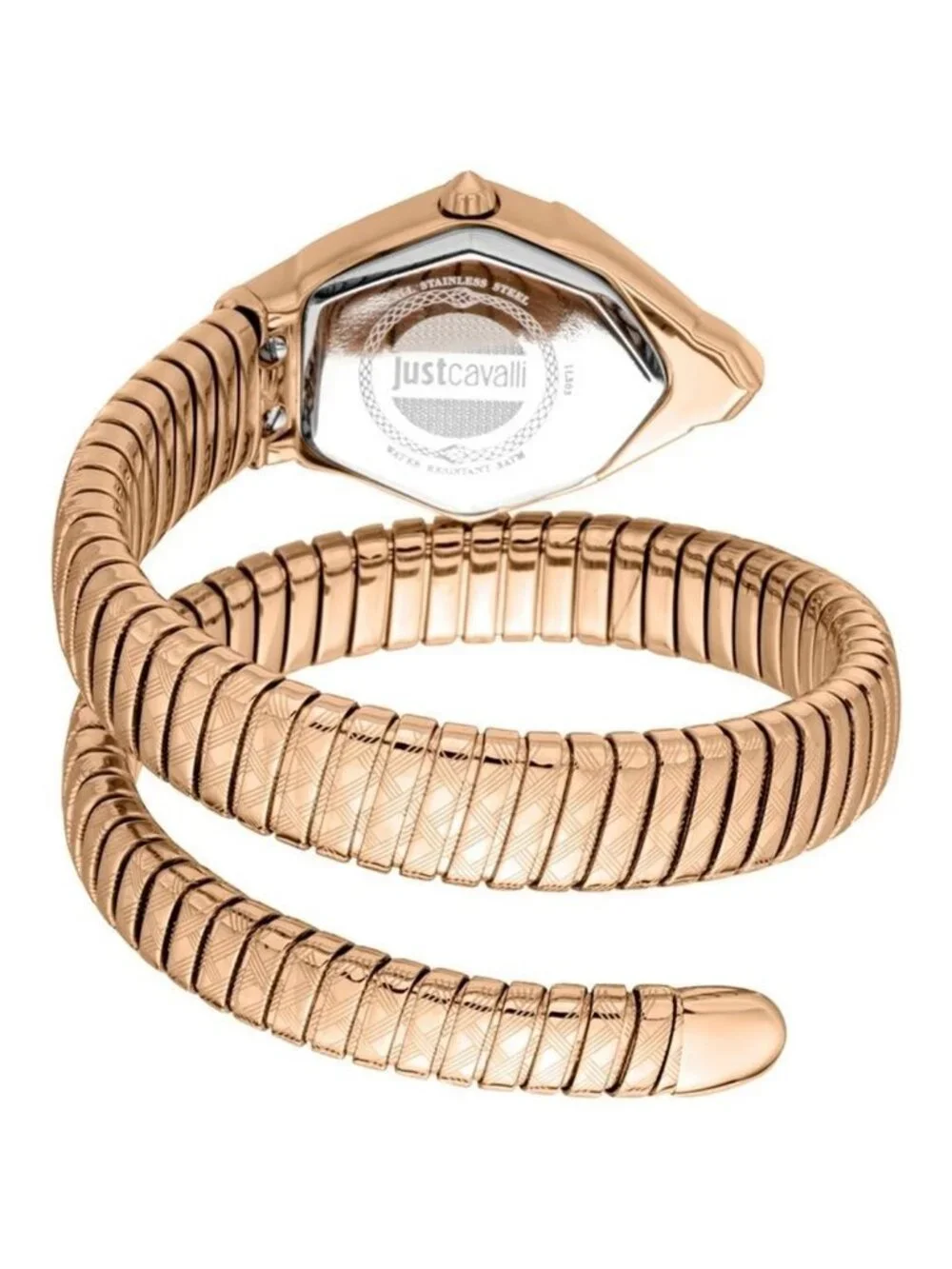 NWT Just Cavalli Fashion Silver-tone Dial Ladies Watch